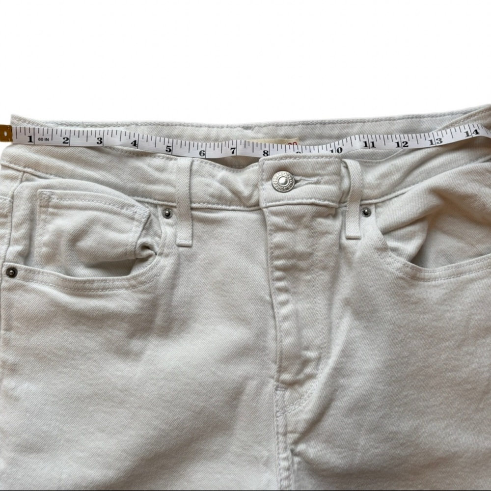 Levi’s 721 High Rise Skinny Jeans White Women’s Size 30 - Picture 4 of 5